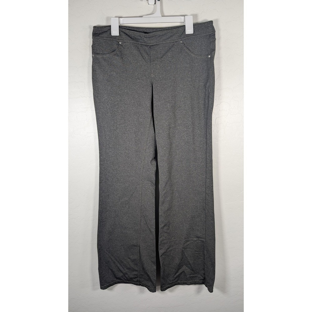 Athleta Pants Womens XLT Gray Straight Leg Pull On Stretch Pockets Sweatpants